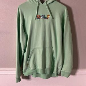 Golf Wang Tyler the Creator  3D Embroidered Logo Hoodie Mint color